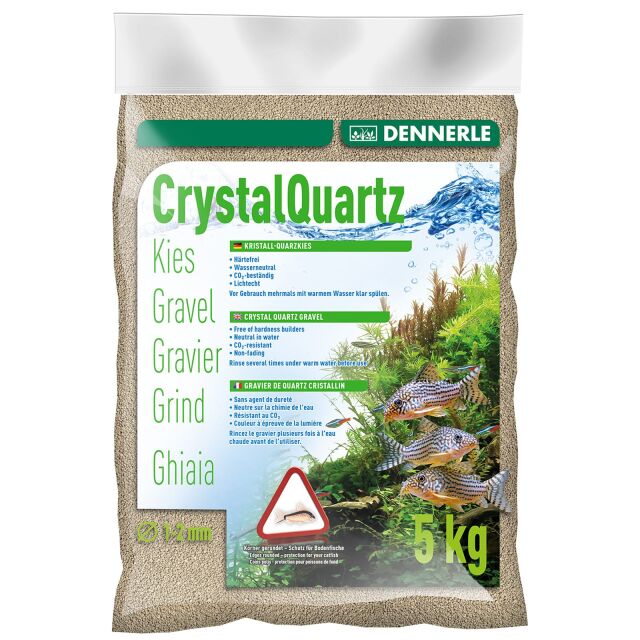 Dennerle - Kristall-Quarzkies - naturwei&szlig; - 5 kg