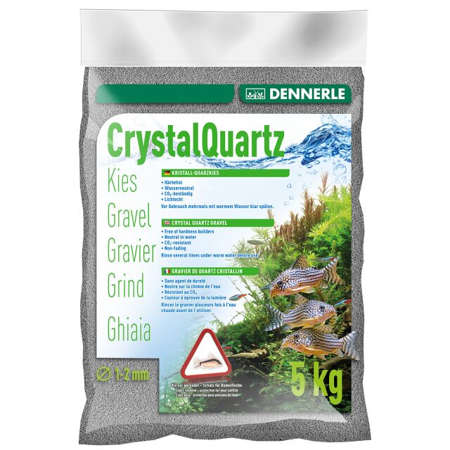 Dennerle - Kristall-Quarzkies - schiefergrau - 5 kg