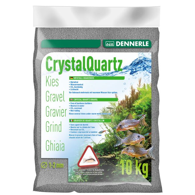 Dennerle - Kristall-Quarzkies - schiefergrau