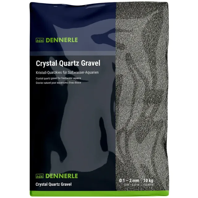 Dennerle - Kristall-Quarzkies - diamantschwarz - 10 kg