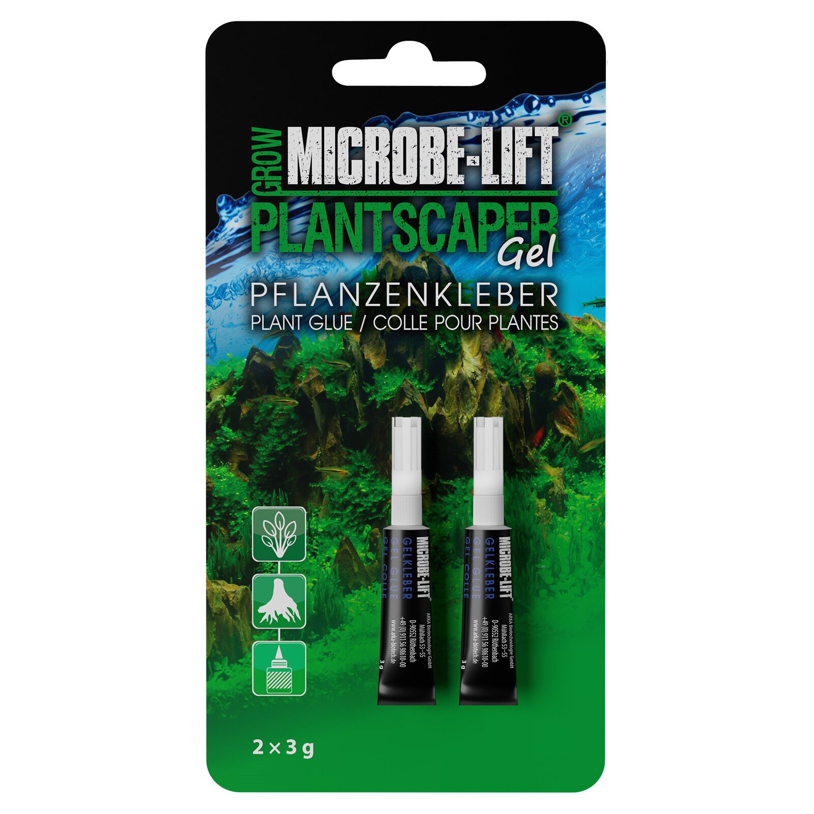 Microbe-Lift - Plantscaper Gel - Sekundenkleber - 3 g - 2x