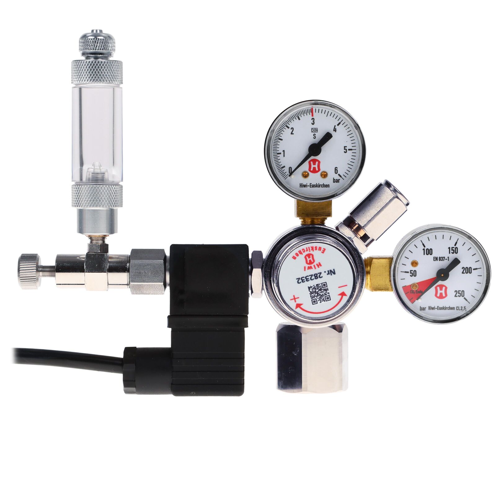 Hiwi - Pressure Regulator + SV &amp; CV + Adapter for SodaStream Cylinder