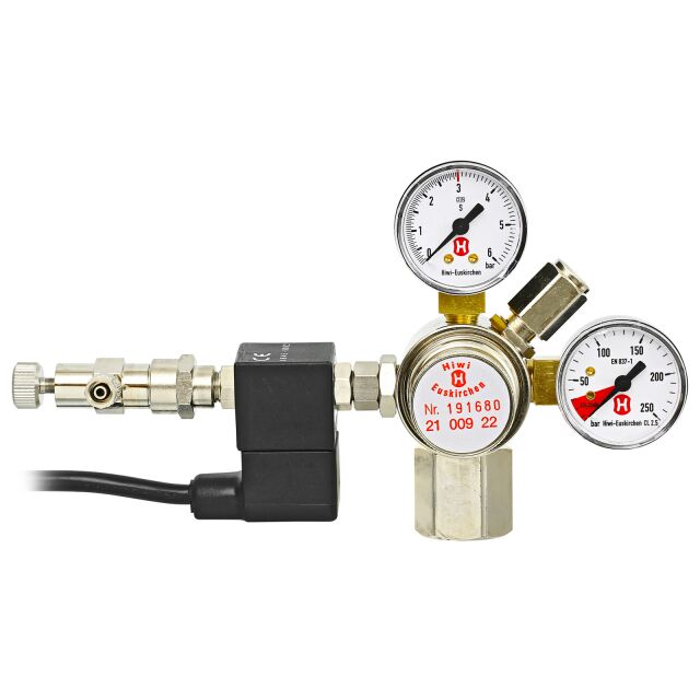 Hiwi - Druckminderer + MV + RSV + Adapter f&uuml;r Sodastream Zylinder