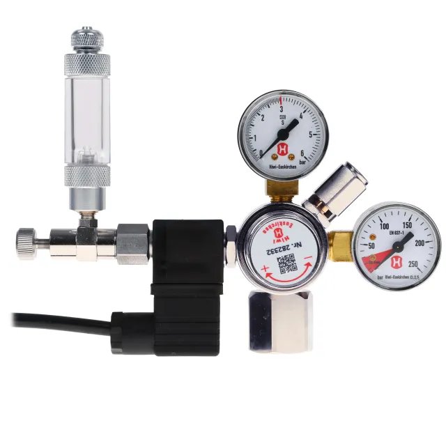 Hiwi - Druckminderer + MV + RSV + Adapter für Sodastream Zylinder