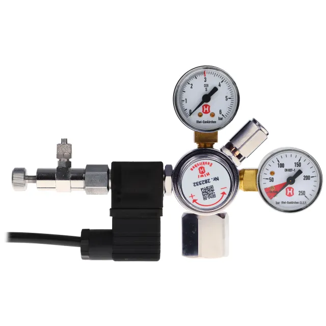 Hiwi - Druckminderer + MV + RSV + Adapter für Sodastream Zylinder