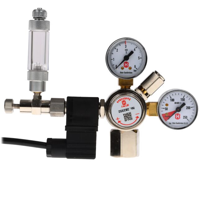 Hiwi - Druckminderer + MV + RSV + Adapter f&uuml;r Sodastream Zylinder