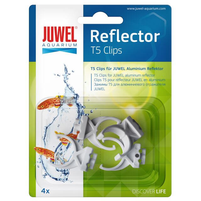 Juwel - Kunststoffclips f&uuml;r Reflektor - T5 &amp; T8 - 4x