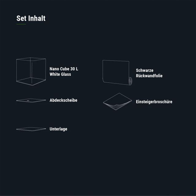 Dennerle - Nano Cube Wei&szlig;glas