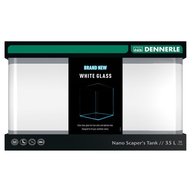 DENNERLE Aquarium, Nano Scaper's Tank, 55l, Abdeckscheibe inkl