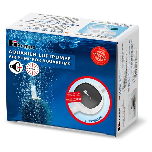 HiPumps - Nano Piezo - Luftpumpe - DeepWater - wei&szlig; - 24l/h