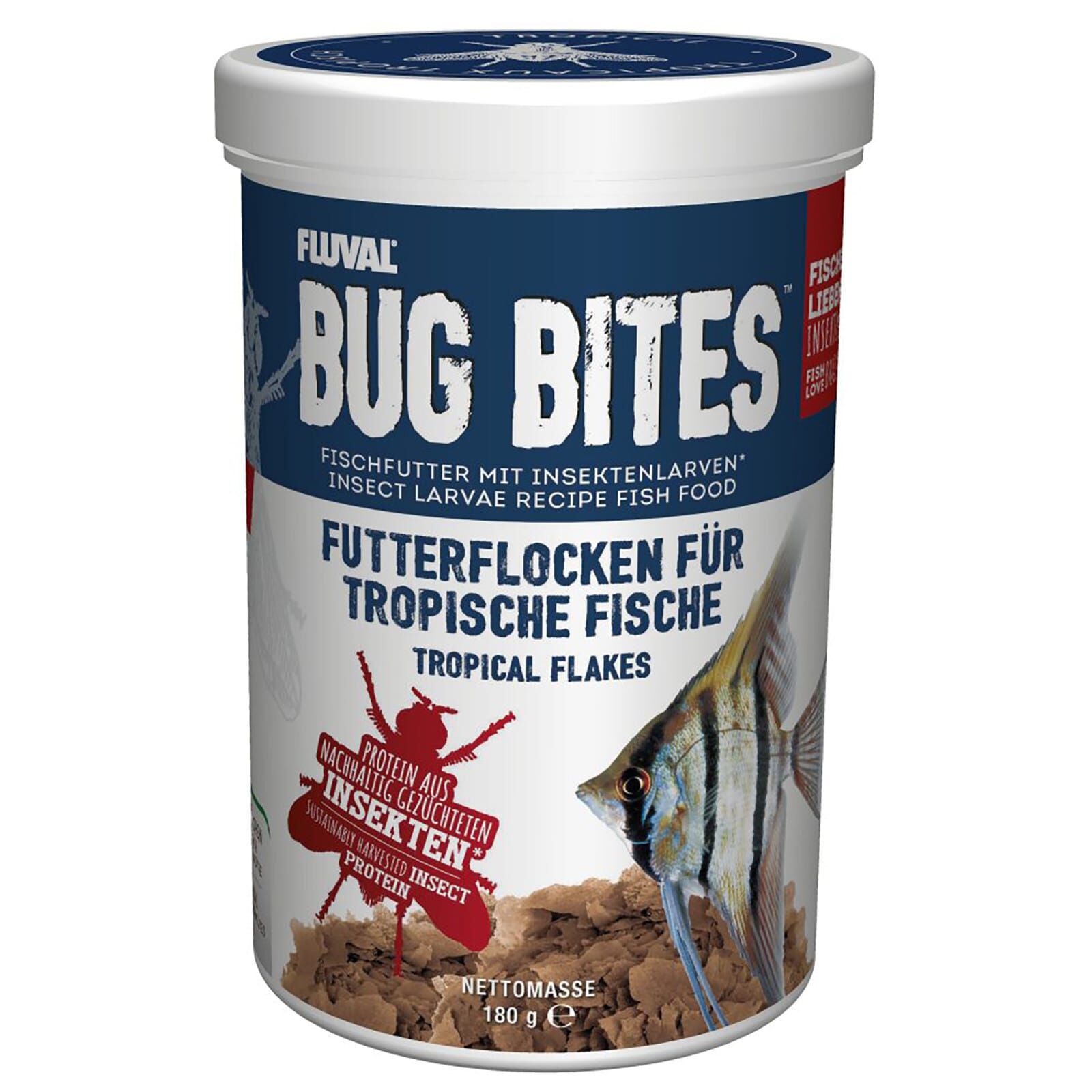 Fluval - Bug Bites Futterflocken für tropische Fische