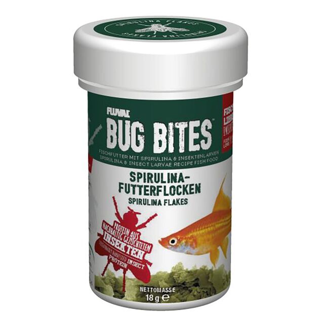 Fluval - Bug Bites Spirulina-Futterflocken