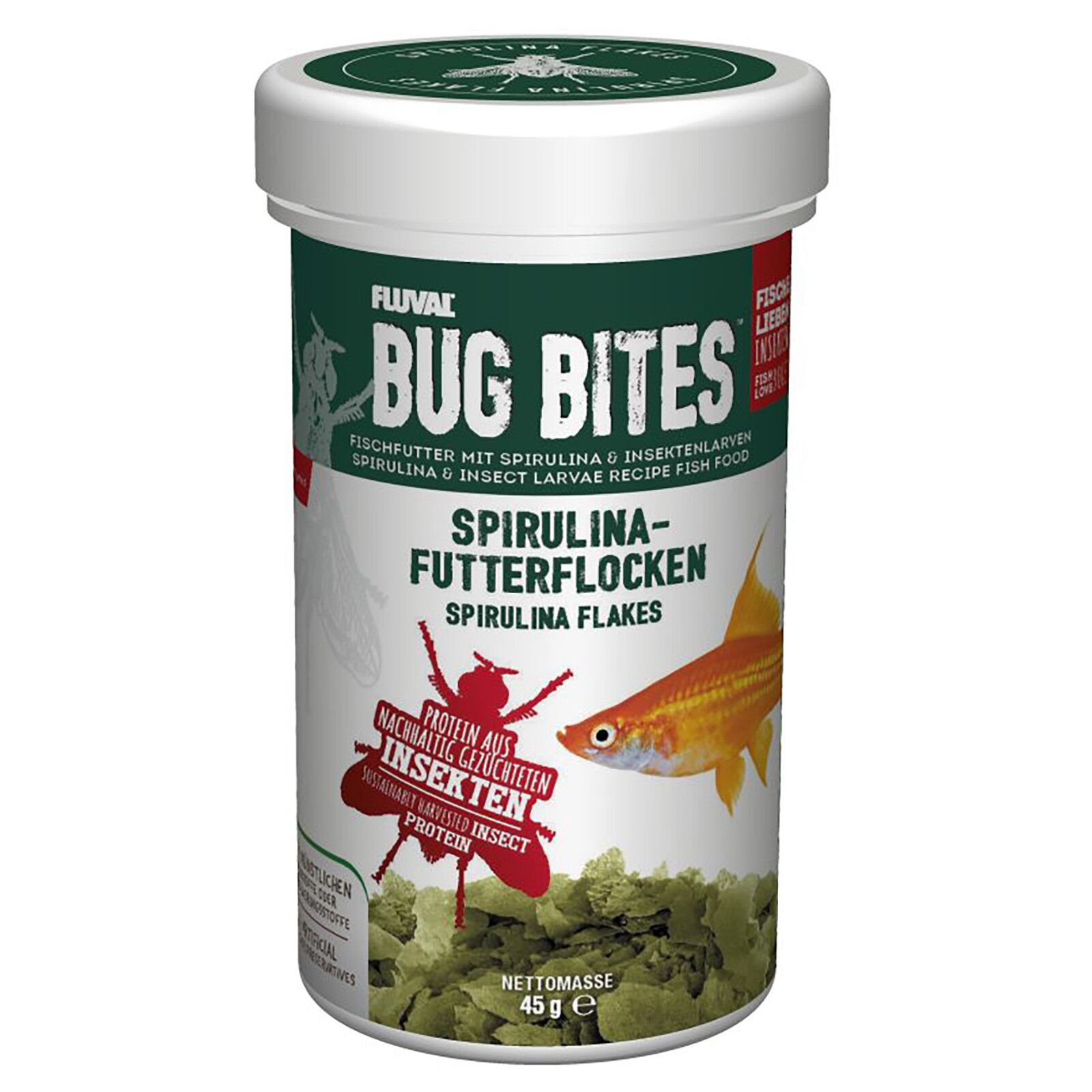 Fluval - Bug Bites Spirulina-Futterflocken