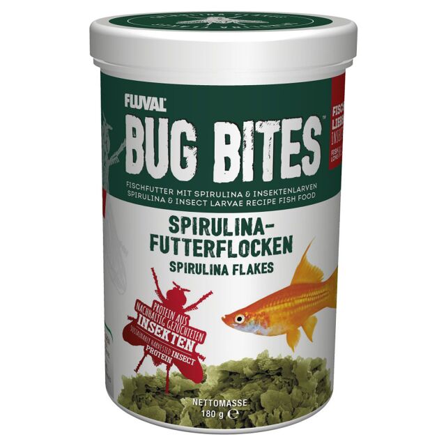 Fluval - Bug Bites Spirulina-Futterflocken