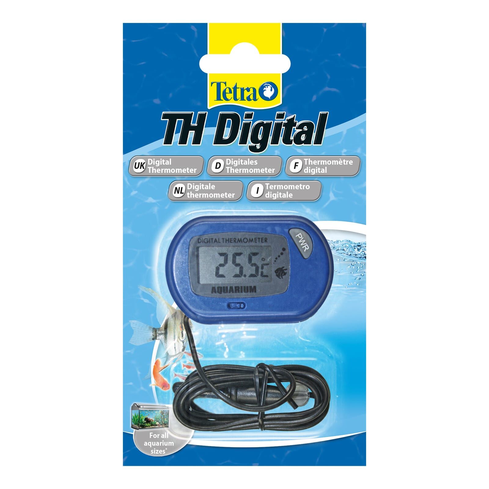 Aquarium -/ Terrarien Thermometer digital mit Saugnapf / Terraristik Shop