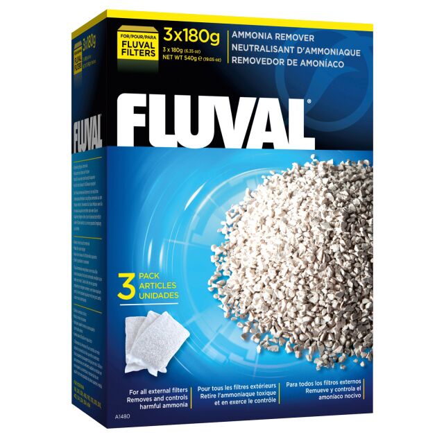Fluval - Ammoniak-Entferner - 180 g - 3x