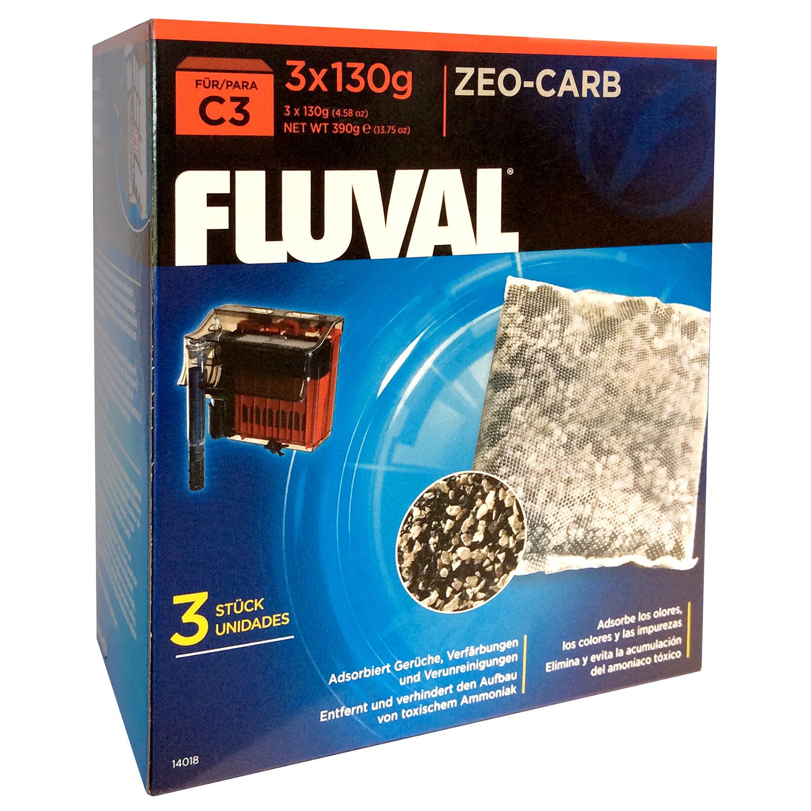 Fluval - Zeo-Carb 3er