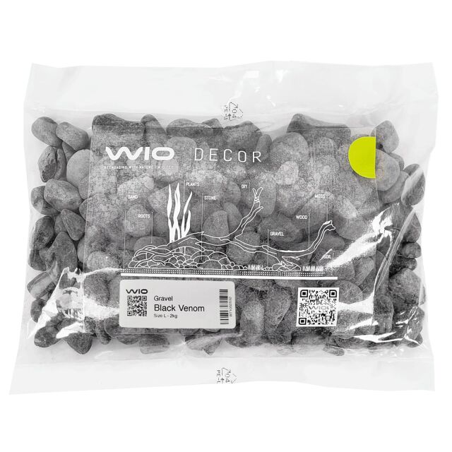 WIO - Decor-Gravels - Black Venom - 2 kg