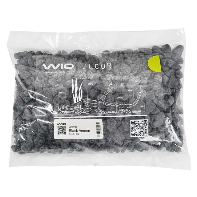 WIO - Decor-Gravels - Black Venom - 2 kg - B-Ware