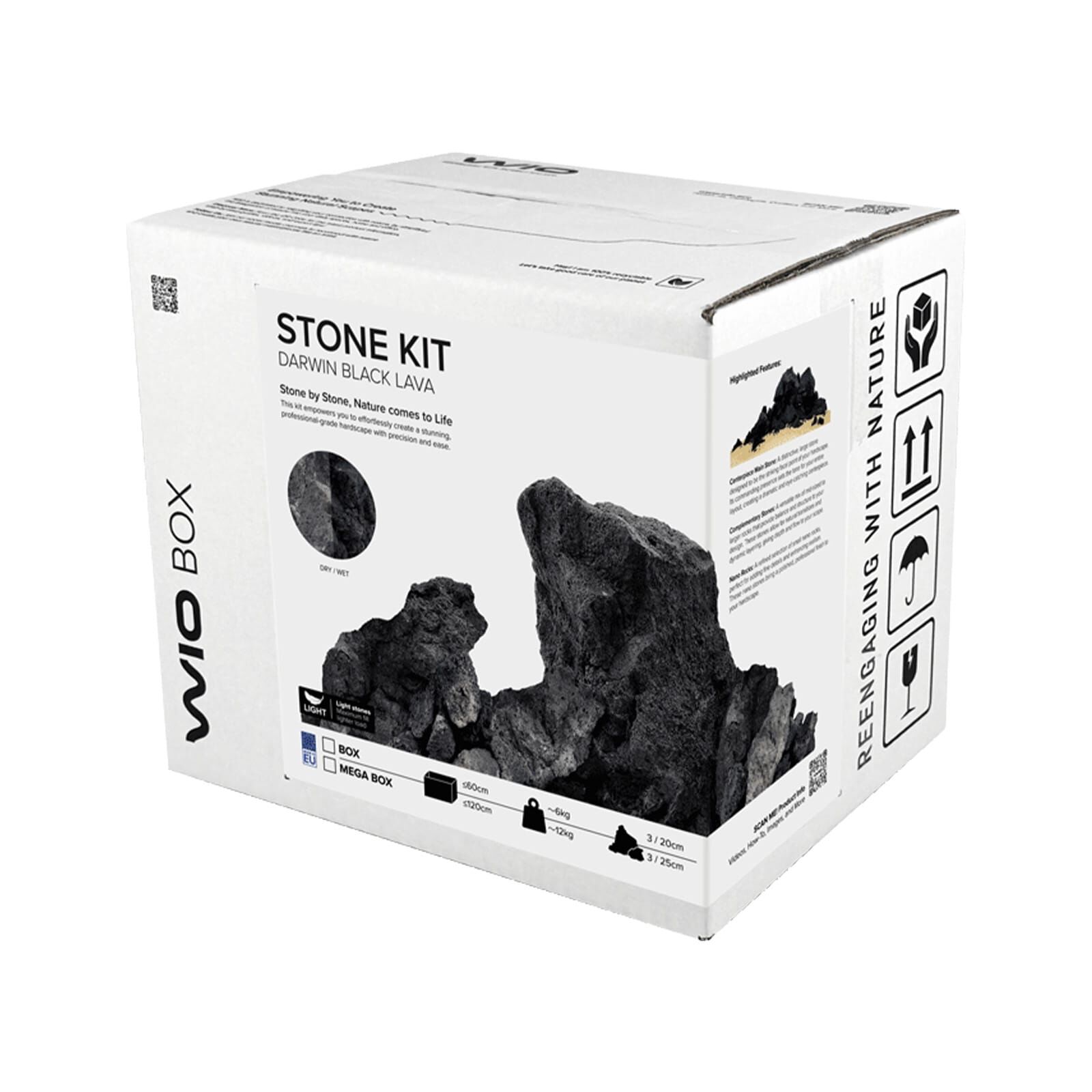 WIO - Stones - Darwin Black Lava Stone