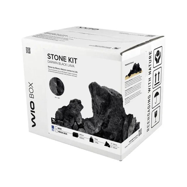 WIO - Stones - Darwin Black Lava Stone - Set 60 cm