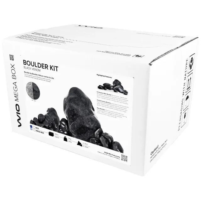 WIO - Stones - Black Venom Boulder - Mega Set 120 cm