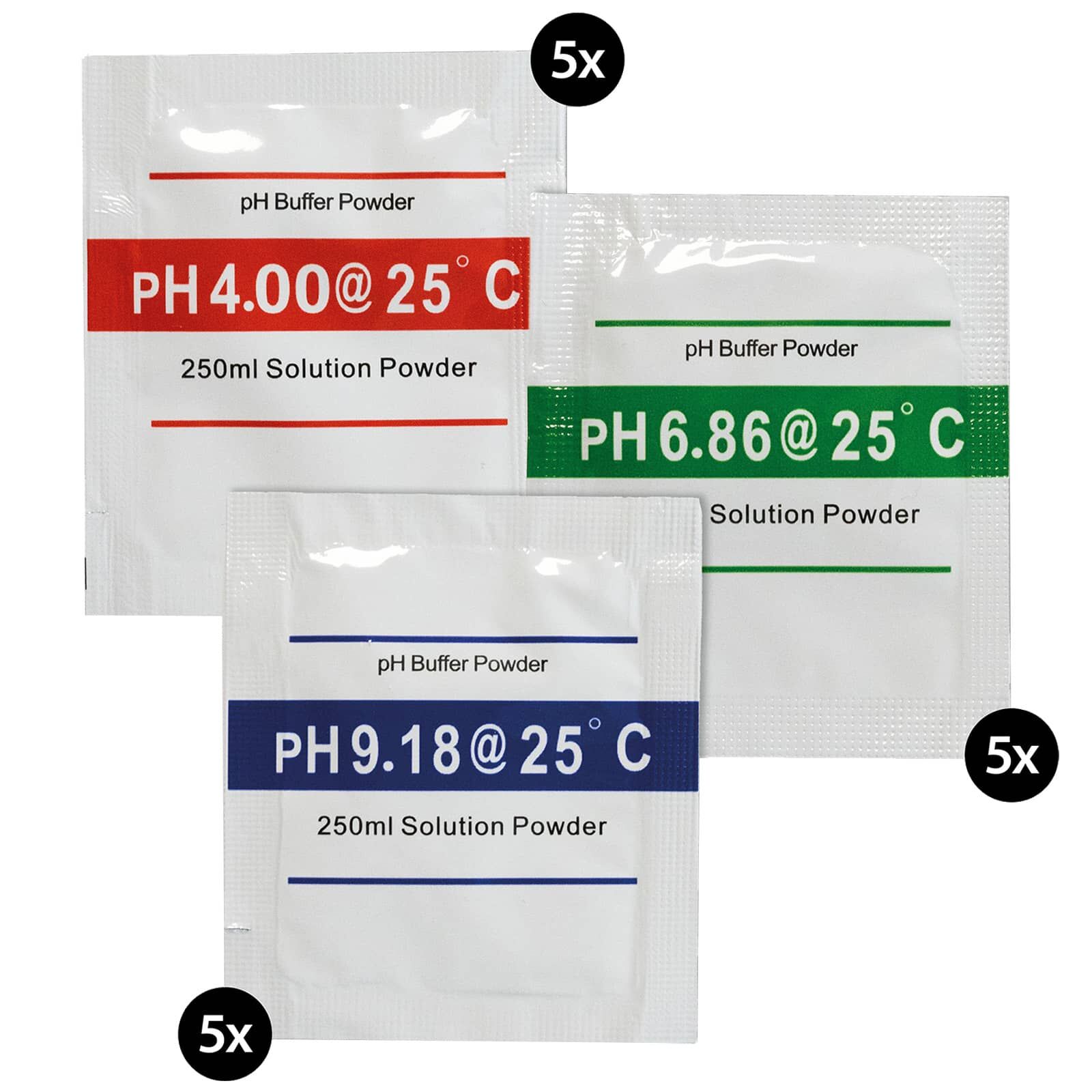 ARKA - myAqua pH-Messgerät - Kalibrierset - 5x3
