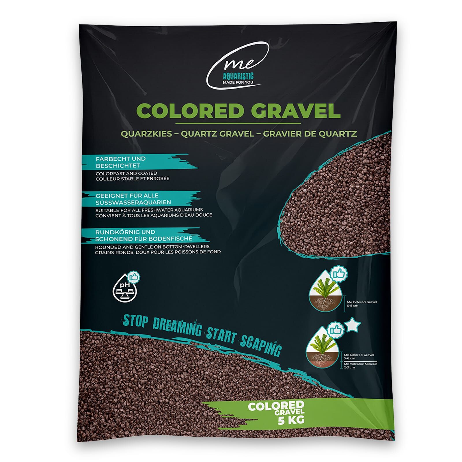 Me - Colored Gravel - Mocha Brown - 2,0-3,5 mm