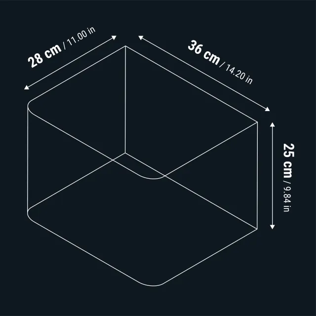Dennerle - Nano Tank Weißglas - 25 l