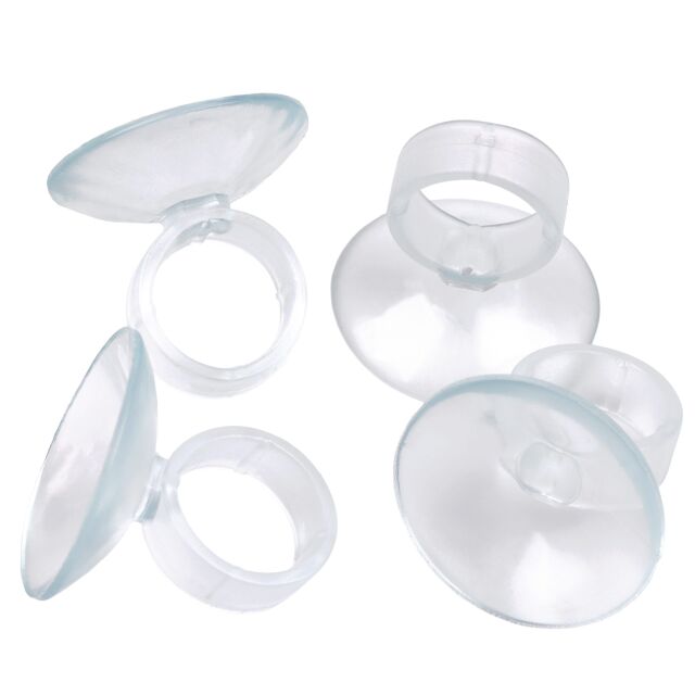 Aquasabi - Saugnapf - mit Halterung - transparent - 4x