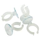 Aquasabi - Saugnapf - mit Clip - transparent - 4x