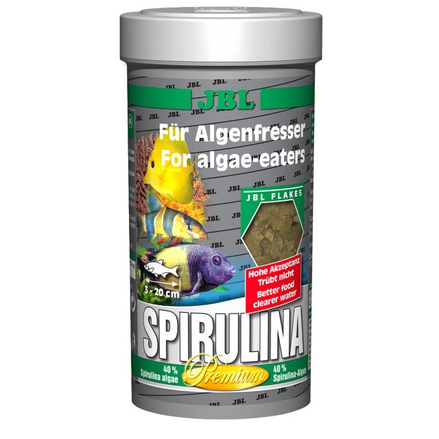 JBL - Spirulina - Spezialflocke f&uuml;r Algenfresser - 250 ml
