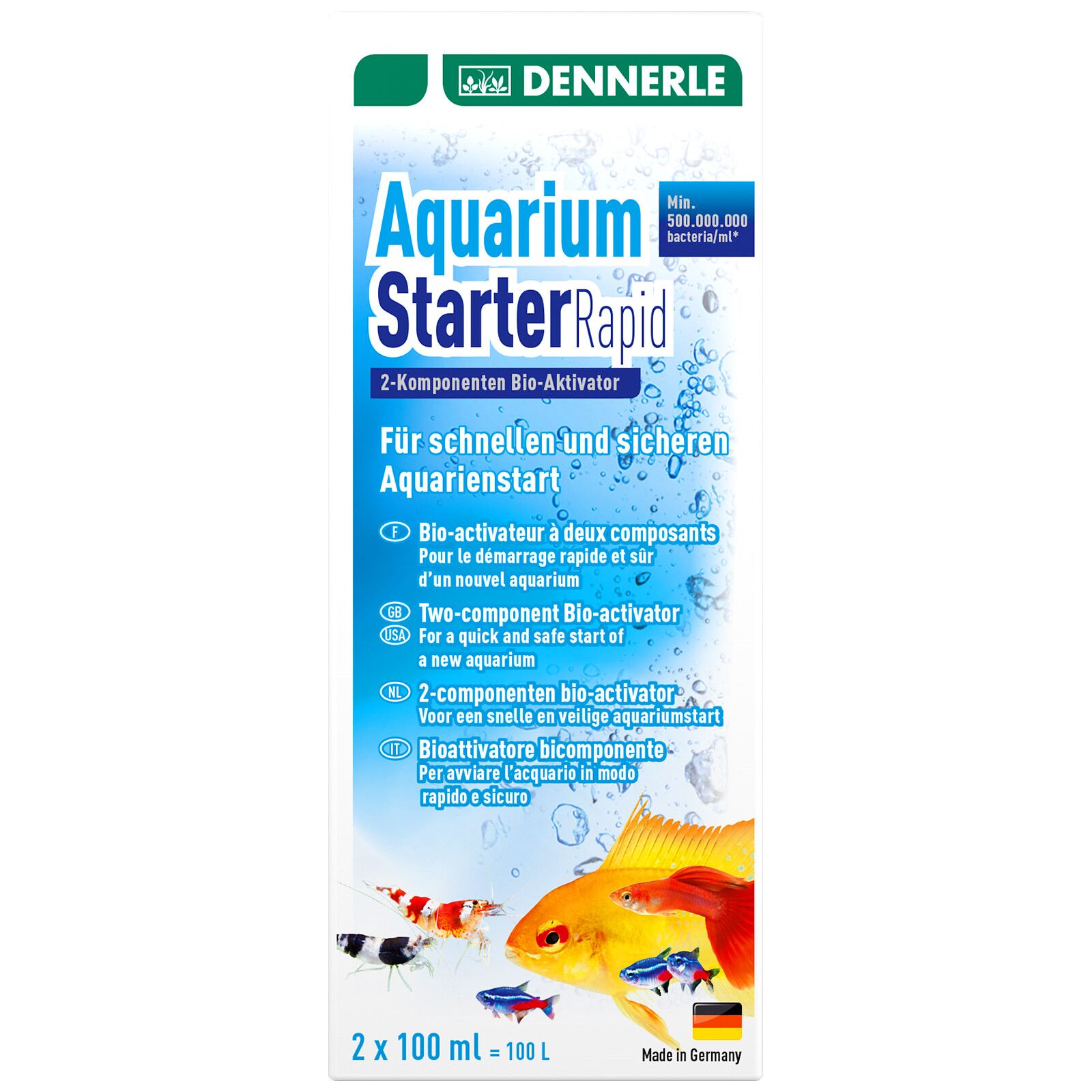 Dennerle - Aquarium Starter Rapid - 100 ml - 2x