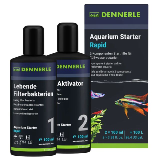 Dennerle - Aquarium Starter Rapid - 100 ml - 2x