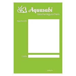Aquasabi - Gutschein